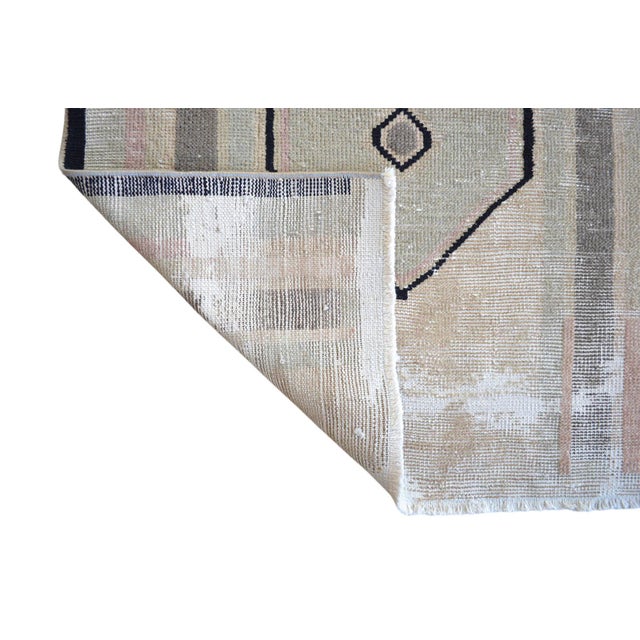 Contemporary Distressed Runner Rug - Faded Colors Low Pile Hallway 2'6″ X 10'6″ For Sale - Image 12 of 13