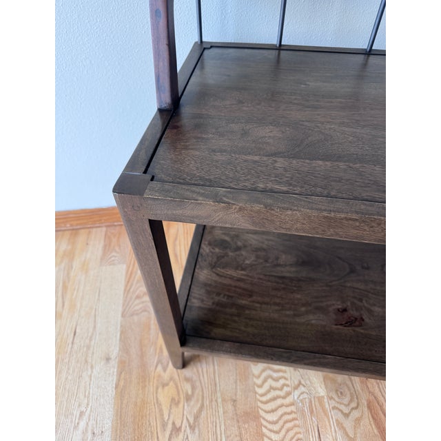 Pair of Four Hands Howard Nightstands in Pecan – Wood & Metal Bedside Tables For Sale - Image 12 of 12