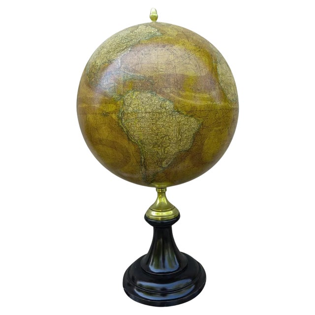 Large Globe attributed to Emile Bertaux, 19th Century For Sale