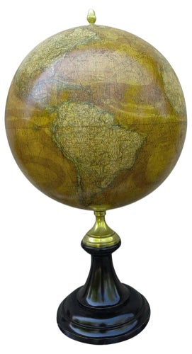 Large Globe attributed to Emile Bertaux, 19th Century