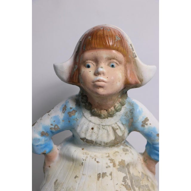 Cement Dutch Girl Garden Lawn Ornament Chairish