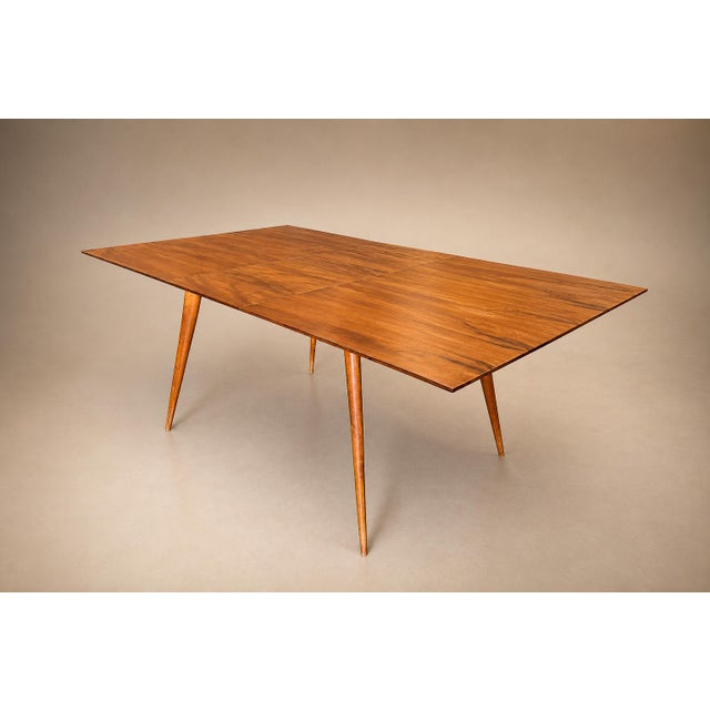 Mid-Century Modern Brazilian Modern Extendable Dining Table in Caviúna by Ernesto Hauner for Mobilinea, 1950s For Sale - Image 3 of 18