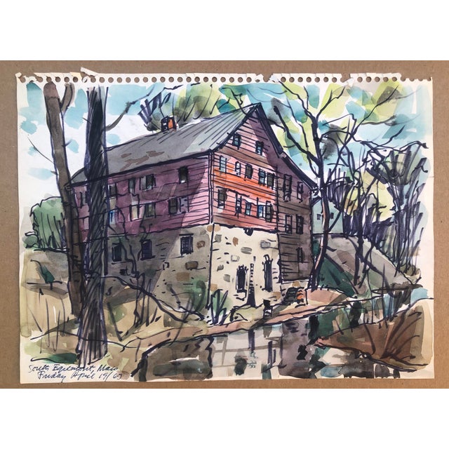 1963 Norman Kent Egremont Massachusetts Painting For Sale - Image 4 of 4