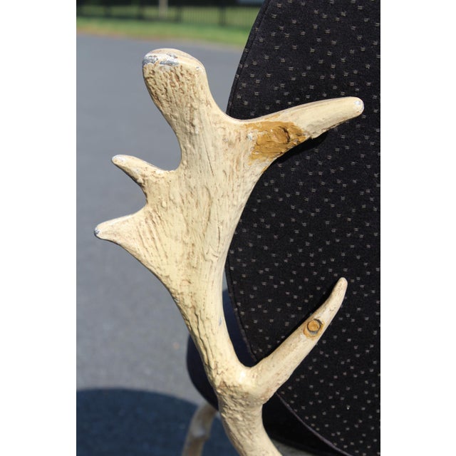 Attributed to Arthur Court Antler Side Chair 1970s For Sale - Image 11 of 18
