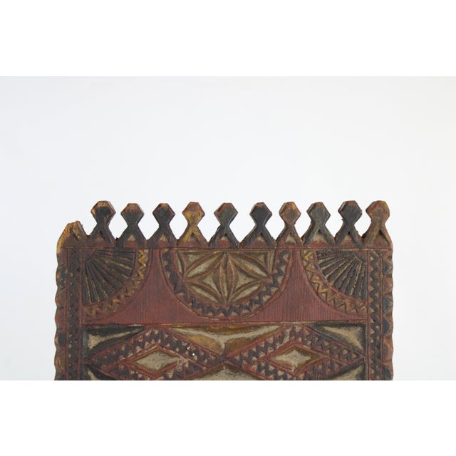 Folk Art Slavic Weavers Distaff Item A. 8 X8x 28 For Sale - Image 4 of 12