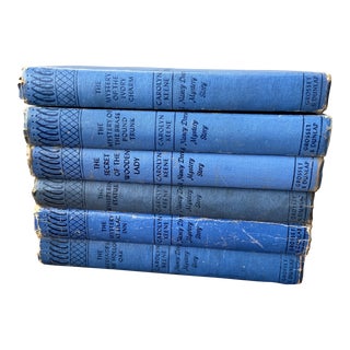 Vintage 1930s -1950s Nancy Drew Mysteries With Blue Binding- Set of 6 For Sale