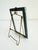 Metal French Art Deco Brass & Chip Glass Easel Picture Frame For Sale - Image 7 of 9