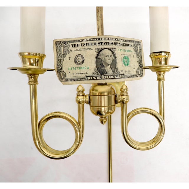 Pair of Twisted Brass Tube Trumpet Shape Sconces For Sale - Image 6 of 14