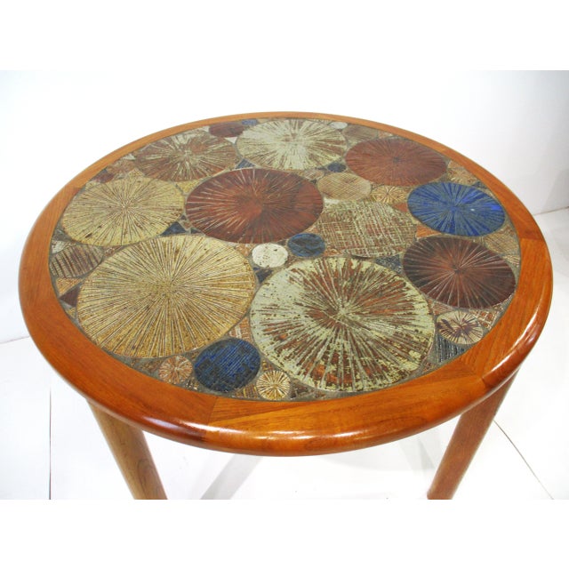 Mid-Century Modern Tue Poulsen Tile Top Dining Table for Haslev Denmark For Sale - Image 3 of 10