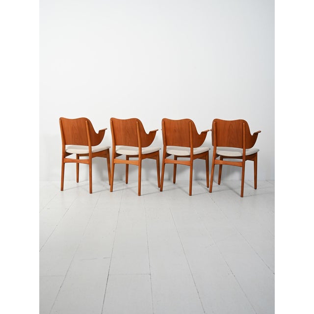 Danish Chairs by Hans Olsen for Bramin, 1957, Set of 4 For Sale - Image 3 of 10