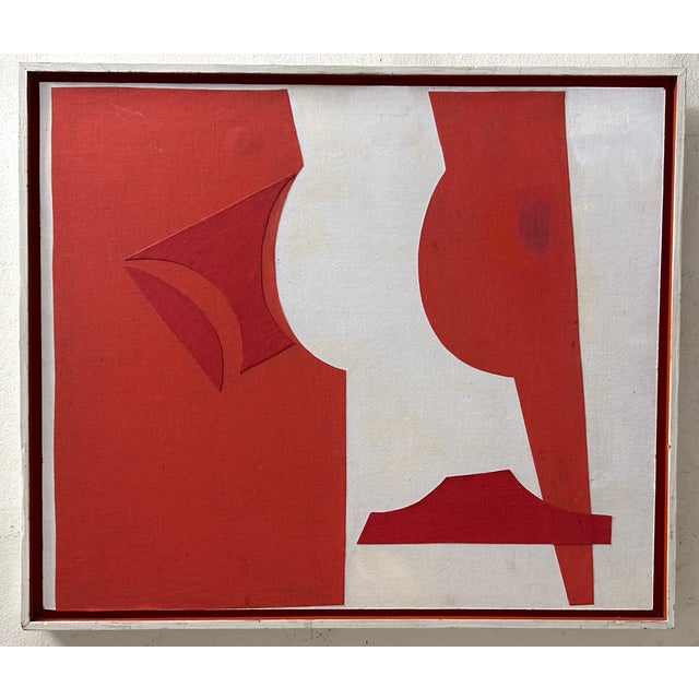 Artist: Gwen Stone Title: “C-3” Date: 1966 Medium: Paint and fabric or canvas collage on canvas Style: Mid-century modern,...
