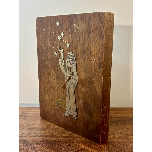 Vintage Emaus Talleres Monasticos Abraham Plaque, Mexican Brutalist Wall Art For Sale - Image 4 of 7