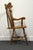 Brown Ethan Allen Hand Decorated Hitchcock Inspired Solid Maple Fiddleback Duxbury Accent Arm Chair 14-6072a - 601 Nutmeg Finish For Sale - Image 8 of 11