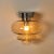 Metal Amber Glass and Chrome Wall Light, 1970s For Sale - Image 7 of 12
