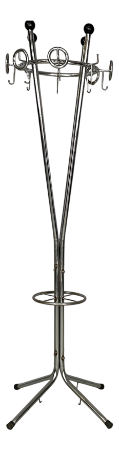 Mid-Century Modern Italian Plastic and Metal Coat Rack, 1960s