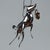 Art Nouveau German Greyhound with Basket in Silvered Glass For Sale - Image 14 of 18