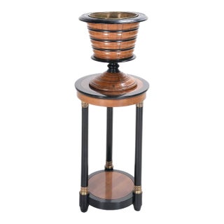 19th Century Dutch Ebonized and Fruitwood Jardiniere For Sale
