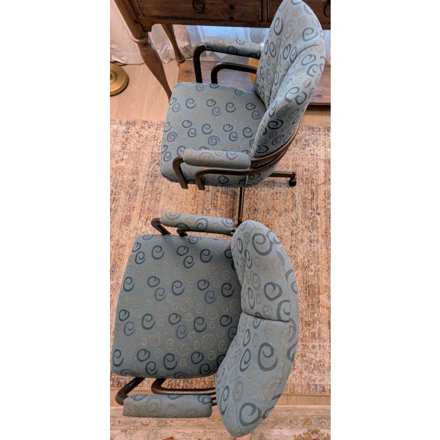 Milo Baughman Style Chromcraft Swivel Office or Dining Chairs - Set of 4 For Sale - Image 12 of 17