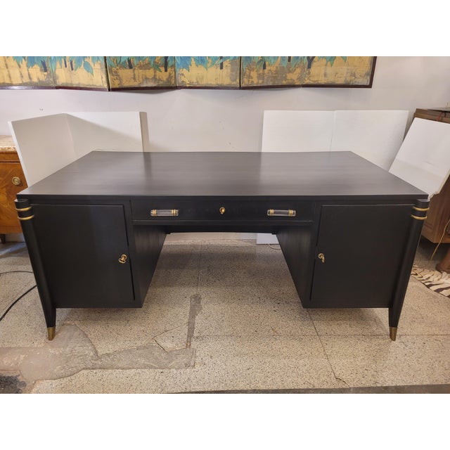 Art Deco Desk in the style of Léon & Maurice Jallot, France, 1940s For Sale - Image 4 of 18