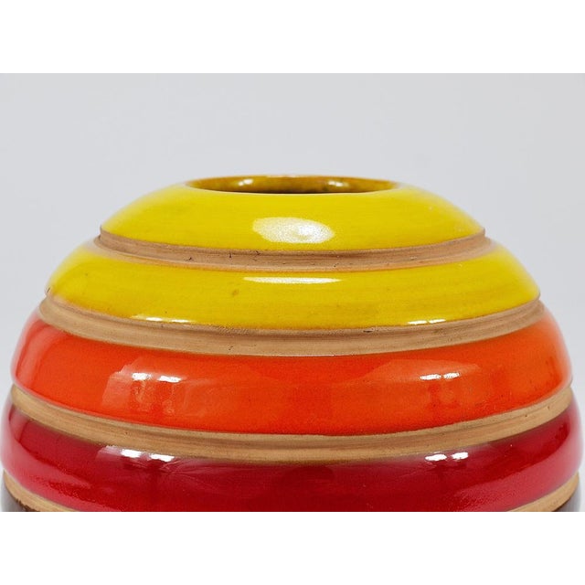 Mid-Century Ceramic Ball Vase attributed to Bitossi for Bitossi, Italy, 1960s For Sale - Image 11 of 18
