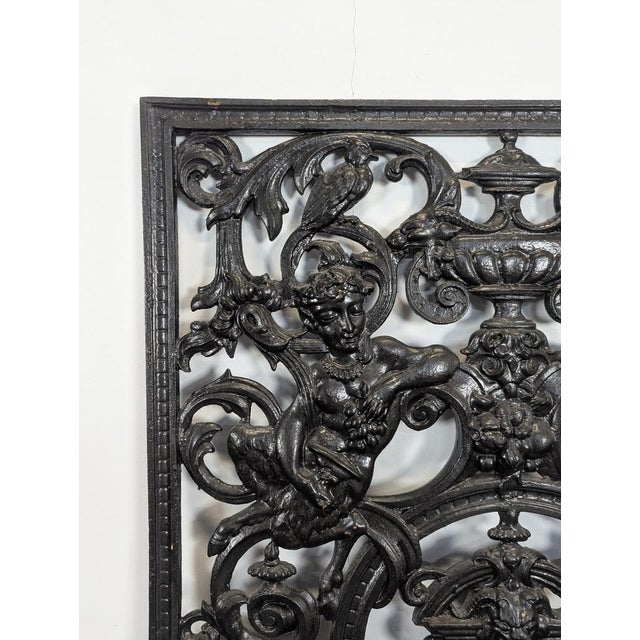 Entrance Gate Decorated with Fauns, Snakes and Squirrels For Sale - Image 3 of 8