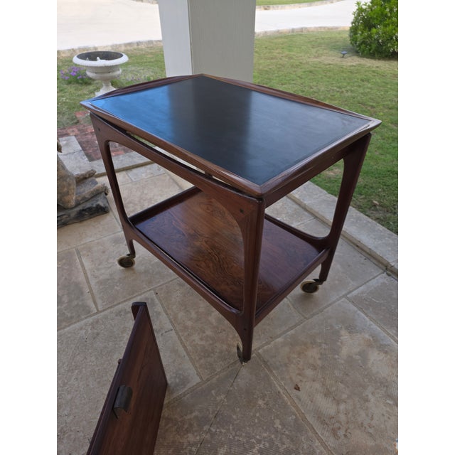 BRDR Dalsgaard 1950's Bar Cart From Denmark For Sale - Image 4 of 17
