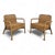 Brown Brown Rattan Armchairs, 1950s, Set of 2 For Sale - Image 8 of 8