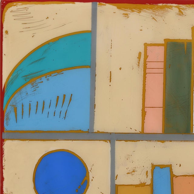 Sunday Afternoon - Original Minimalist Abstract Acrylic and Resin Art on Wood Panel For Sale - Image 4 of 9