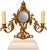 Rococo Pair of Rococo-Style Brass Two-Light Candelabra With Miniature Mirrors For Sale - Image 3 of 3