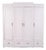 Vintage Pink-Stained 4-Door Wardrobe For Sale