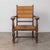 Charles Dudouyt 1940s Pair of Carved Wood and Woven Chairs by Charles Dudouyt For Sale - Image 4 of 13