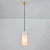 1960s Stilnovo Opaline Glass & Brass Pendant, Unmarked For Sale - Image 11 of 12