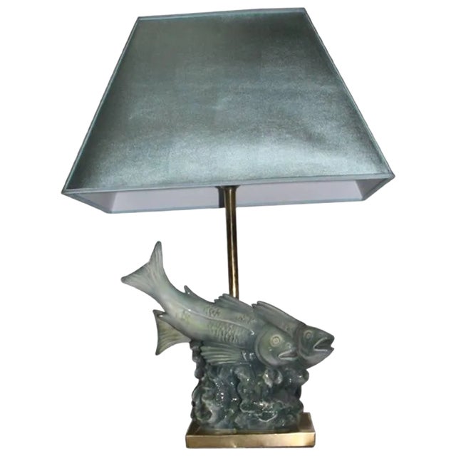 Sculptural Fish Table Lamp by Guido Cacciapuoti, 1960s For Sale