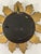 Vintage 1960s Petite 8.5" Acanthus Leaf Sunburst Wall Mirror For Sale - Image 11 of 16