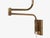1980s Mid-Century Modern Fagerhults, Articulating Wall Light, Brass, Fabric For Sale - Image 12 of 14