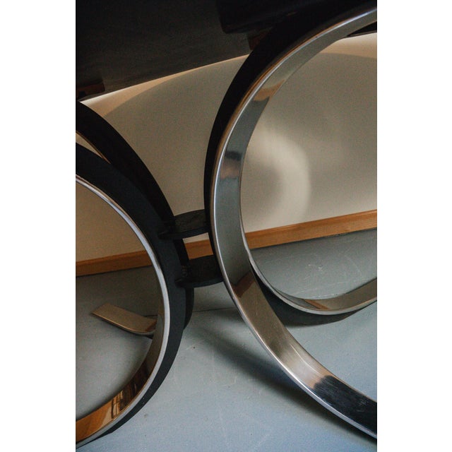 1950s Attributed to Osvaldo Borsani for Stow Davis Sunburst Oval Dining Table For Sale - Image 18 of 18
