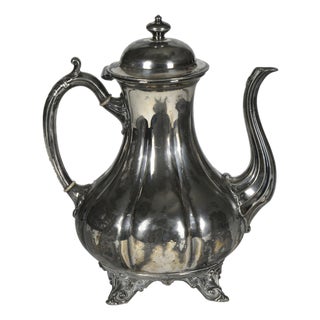 Antique Second Half of the 19th Century Sheffield Teapot by Shaw & Fisher For Sale