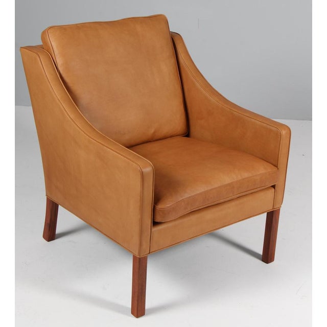 Model 2207 Lounge Chair in Teak and Leather attributed to Børge Mogensen for Fredericia, 1960s For Sale - Image 3 of 8
