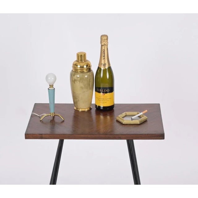 Hexagonal Ashtray in Cast Brass and Aluminum by David Marshall, 1970s For Sale - Image 6 of 12