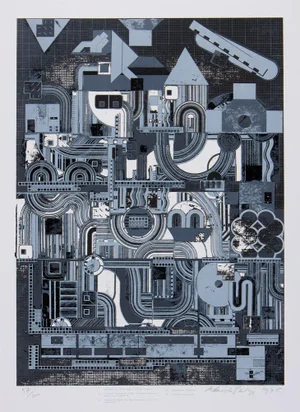 Eduardo Paolozzi, Early Italian Poets, 1975, Screenprint