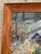 1970’s Original Naive Impressionist Landscape Painting by Pat Shoemaker Vintage Oak Frame For Sale - Image 4 of 5