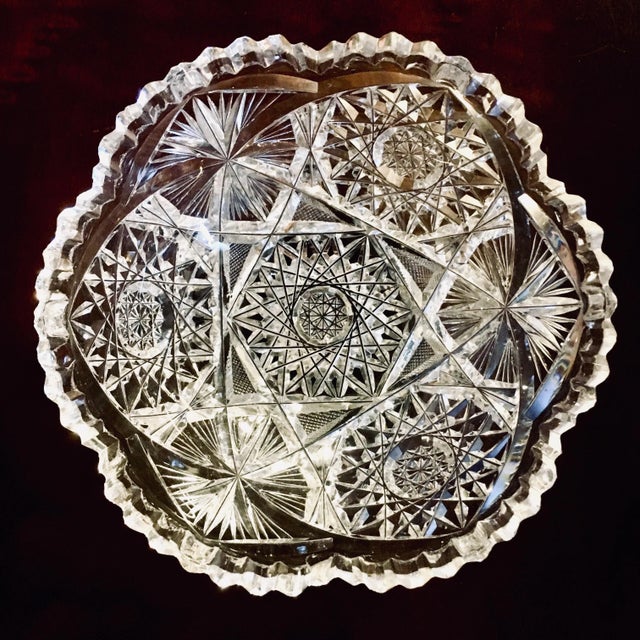 7" American Brilliant Period Cut Glass Bowl Chairish
