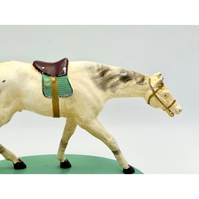 Art Deco Aluminium Desk Tray with Horse Figure, 1930s For Sale - Image 10 of 14