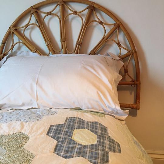 Mid-Century Bamboo Single Headboard For Sale - Image 10 of 11