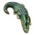 19th-Century Majolica-Style Ceramic Alligator Sculpture – Palissy Style For Sale
