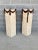 Antique White Vintage Maitland Smith Tessellated Stone and Wooden Columns-A Pair For Sale - Image 8 of 12