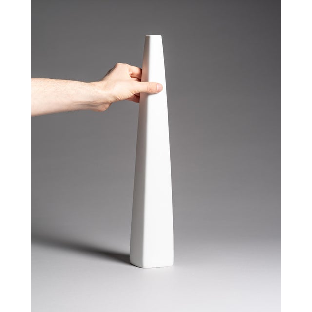 1970s Tall Porcelain Vases by H.Th. Baumann & E.W John Rosenthal, 1960s, Set of 2 For Sale - Image 5 of 18