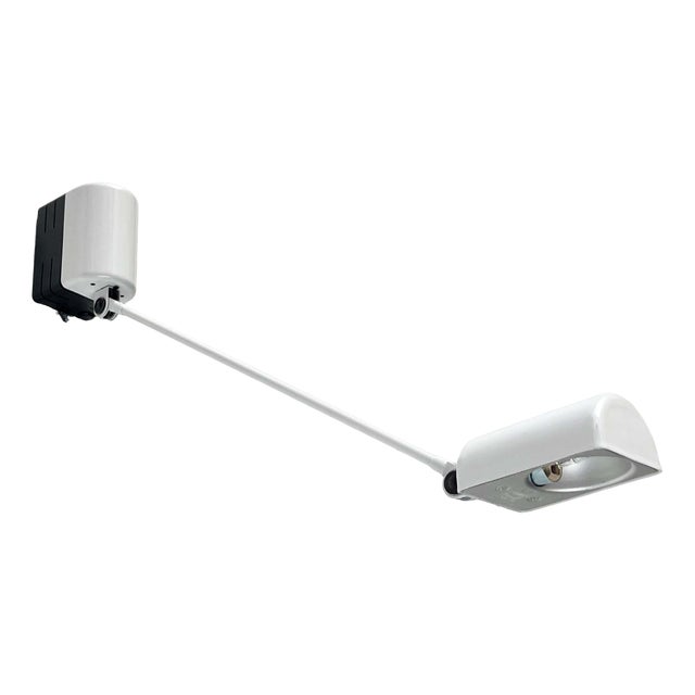 Vintage Italian White Daphinette Classic Wall Lamp by Tommaso Cimini for Lumina, 1980s For Sale