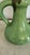 Vintage German Green and Brown Drip Glaze Double Handle Vase, Marked Germany 850 For Sale - Image 11 of 14