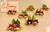 Hand Painted Trompe-l'Oeil Bone China Flower Crown Staffordshire Place Card Holders - Set of 8 For Sale - Image 9 of 9